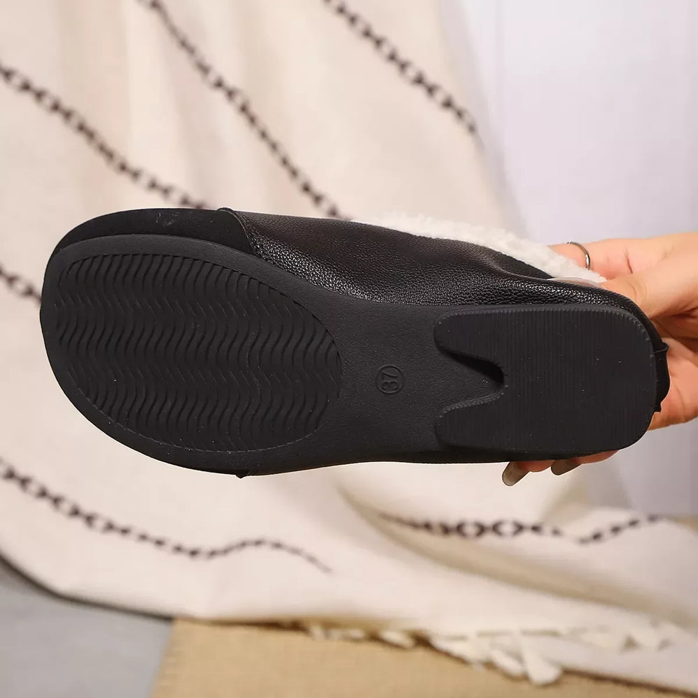 Plush-Lined Slip-Ons - Trendsi - Flyclothing LLC