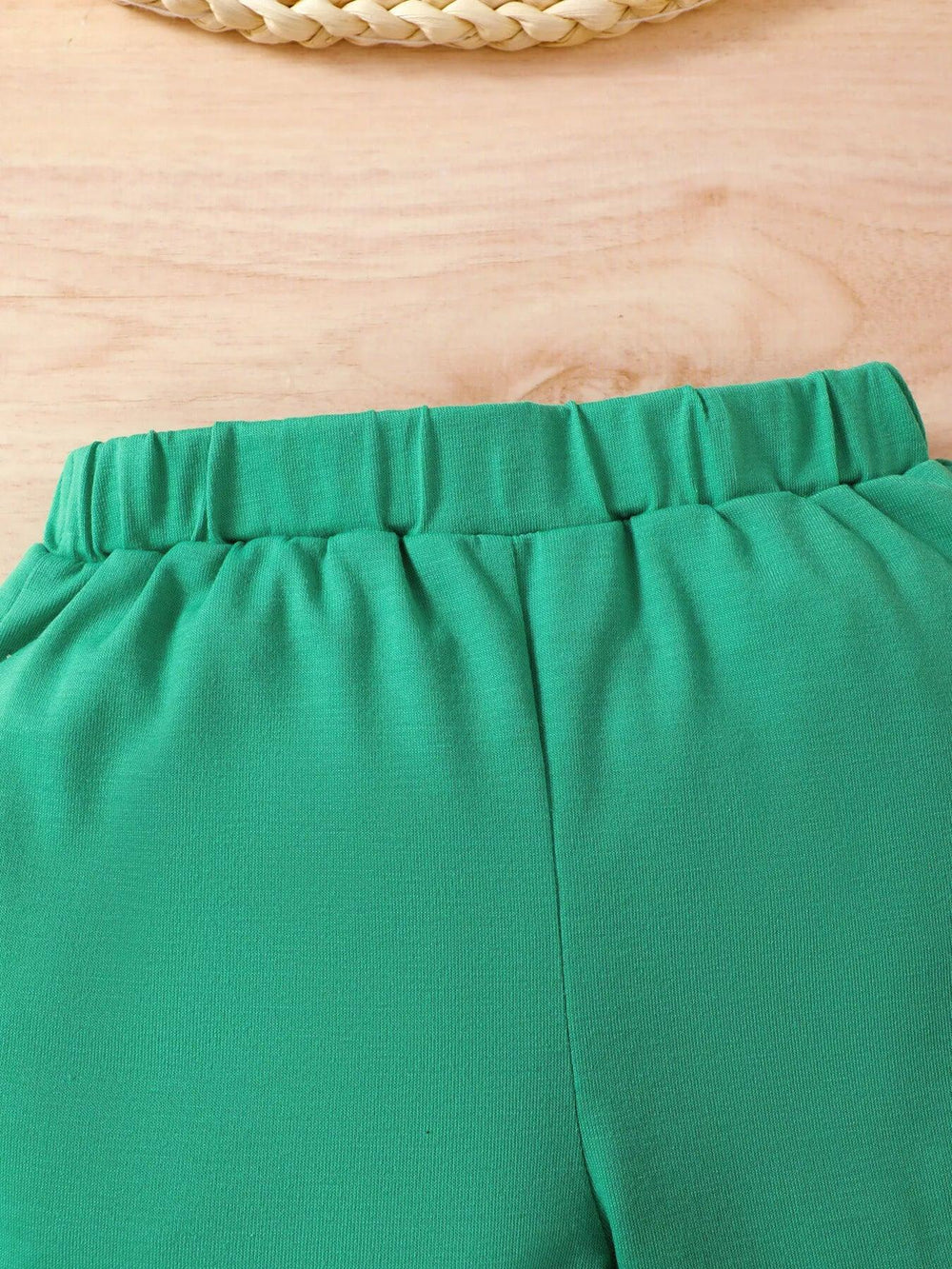 Children's Monkey Striped Top and Shorts Set - Trendsi - Flyclothing LLC