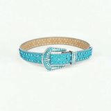 Rhinestone PU Leather Belt - Trendsi - Flyclothing LLC