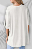 Round Neck Half Sleeve T-Shirt - Trendsi - Flyclothing LLC