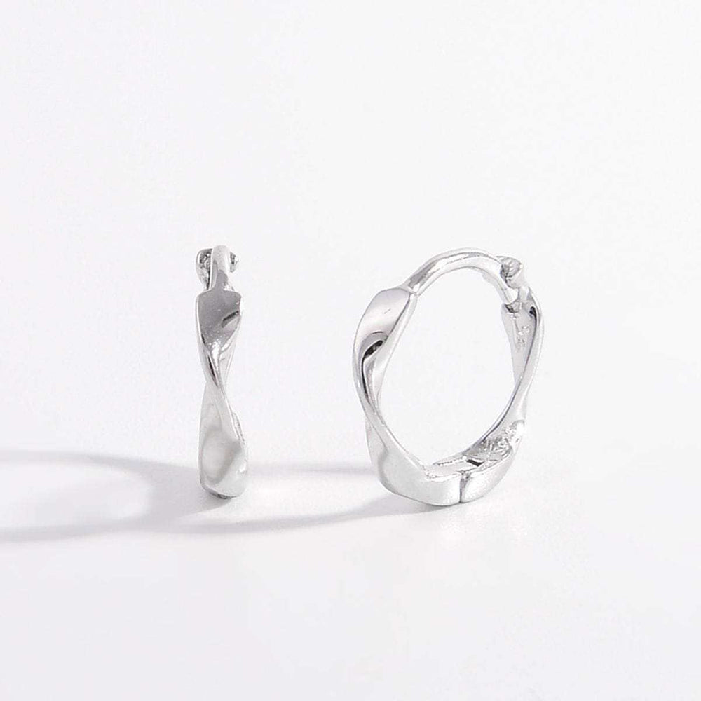 925 Sterling Silver Hoop Earrings - Trendsi - Flyclothing LLC