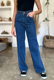 Judy Blue Full Size High Rise Straight Jeans - Trendsi - Flyclothing LLC