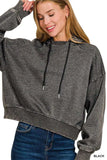 Zenana Acid Wash Fleece Hoodie - Trendsi - Flyclothing LLC