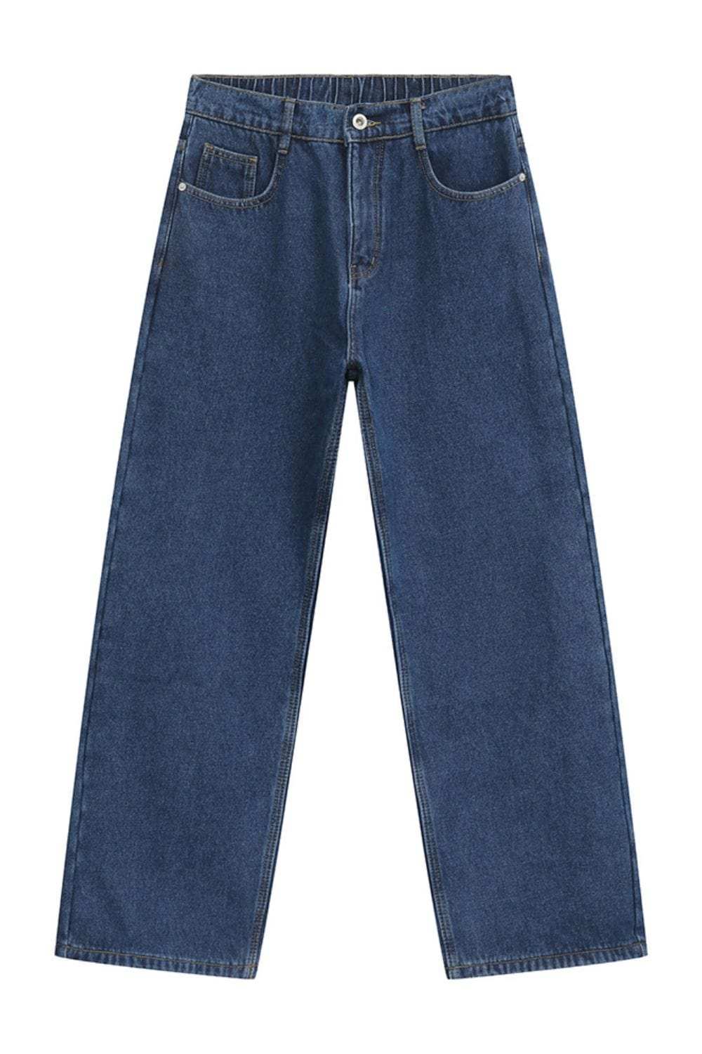 Men's Baggy Jeans with Pockets - Trendsi - Flyclothing LLC