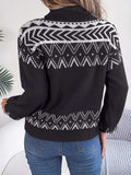 Turtleneck Dropped Shoulder Sweater - Trendsi - Flyclothing LLC