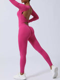 Twisted Backless Long Sleeve Jumpsuit - Trendsi - Flyclothing LLC