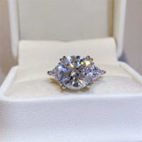 5 Carat Moissanite 925 Sterling Silver Ring - Trendsi - Flyclothing LLC