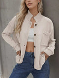 Button Up Long Sleeve Cardigan - Trendsi - Flyclothing LLC