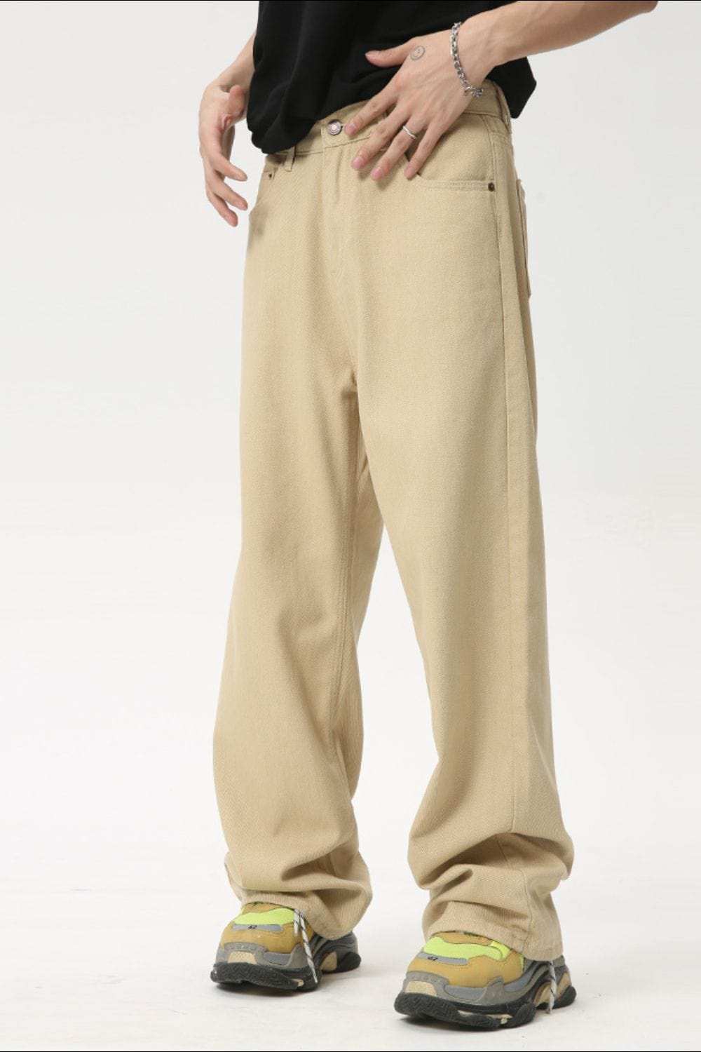 Wide Leg Jeans with Pockets - Trendsi - Flyclothing LLC