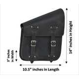 Rustic brown 9586.00 - Right Side Leather Swing Arm Bag - Unik Just for Bikers - Flyclothing LLC