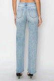 RISEN Full Size High Rise Straight Jeans Plus Size - Trendsi - Flyclothing LLC