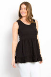 Be Stage Ruffled Sleeveless Babydoll Top - Trendsi - Flyclothing LLC