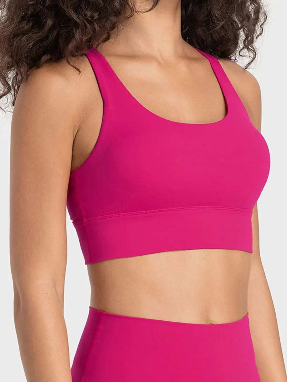 Crisscross Scoop Neck Active Tank - Trendsi - Flyclothing LLC