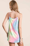 BiBi Tie Dye Terry Caged Neck Knit Camisole - Trendsi - Flyclothing LLC