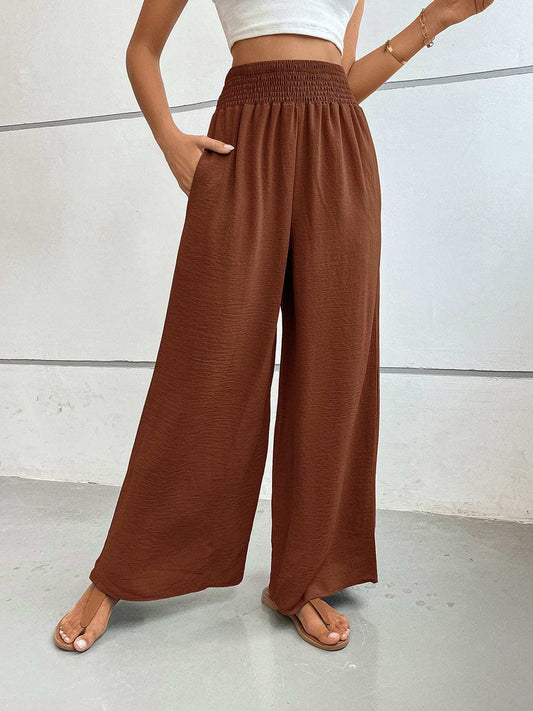 Perfee Wide Leg Pants with Pockets - Trendsi - Flyclothing LLC