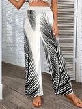 Printed Wide Leg Pants - Trendsi - Flyclothing LLC