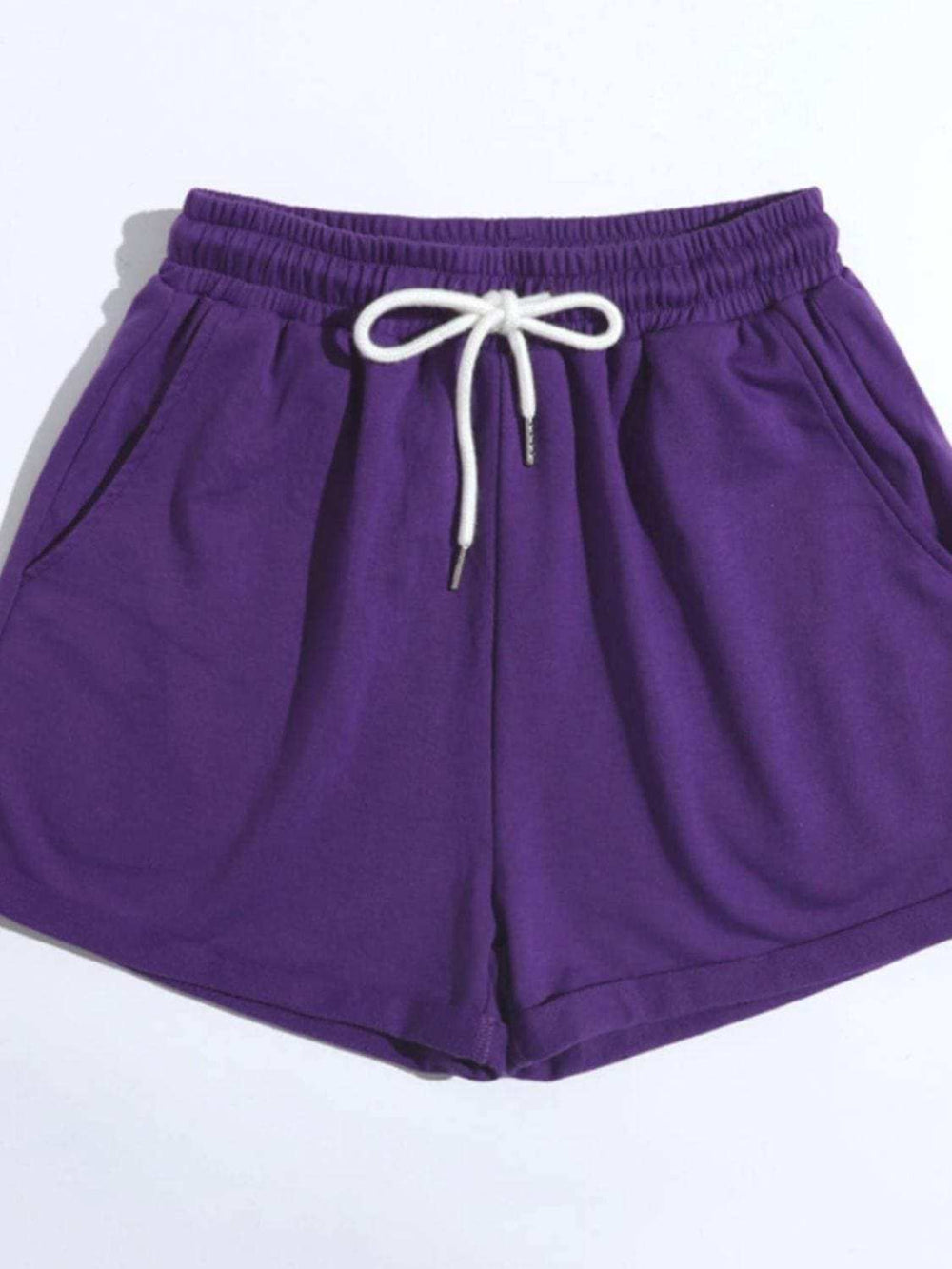 Drawstring Shorts with Pockets - Trendsi - Flyclothing LLC