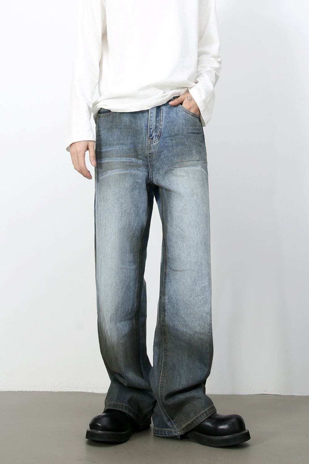 Men's Loose Jeans with Pockets - Trendsi - Flyclothing LLC
