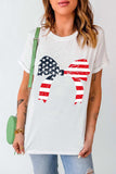 Bow Round Neck Short Sleeve T-Shirt - Trendsi - Flyclothing LLC