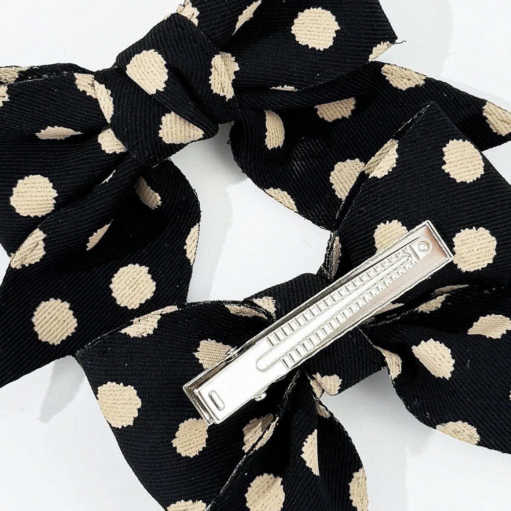 2-Piece Polka Dot Bow Hair Clip - Trendsi - Flyclothing LLC