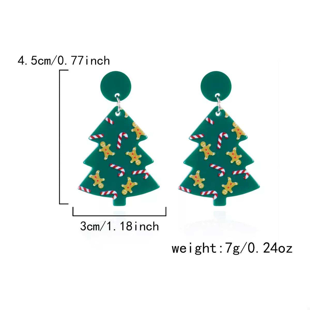 Christmas Tree Drop Earrings - Trendsi - Flyclothing LLC