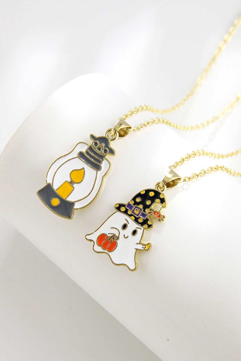 Two-Piece Halloween Theme Necklace Set - Trendsi - Flyclothing LLC