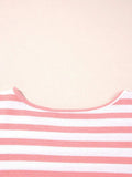 Striped Long Sleeve Ribbed Blouse - Trendsi - Flyclothing LLC