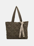 Quilted Nylon Large Tote Bag - Trendsi - Flyclothing LLC