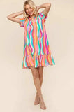 Haptics Tiered Woven Ruffle Hem Dress - Trendsi - Flyclothing LLC