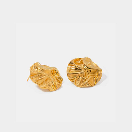 18K Gold-Plated Stud Earrings - Trendsi - Flyclothing LLC