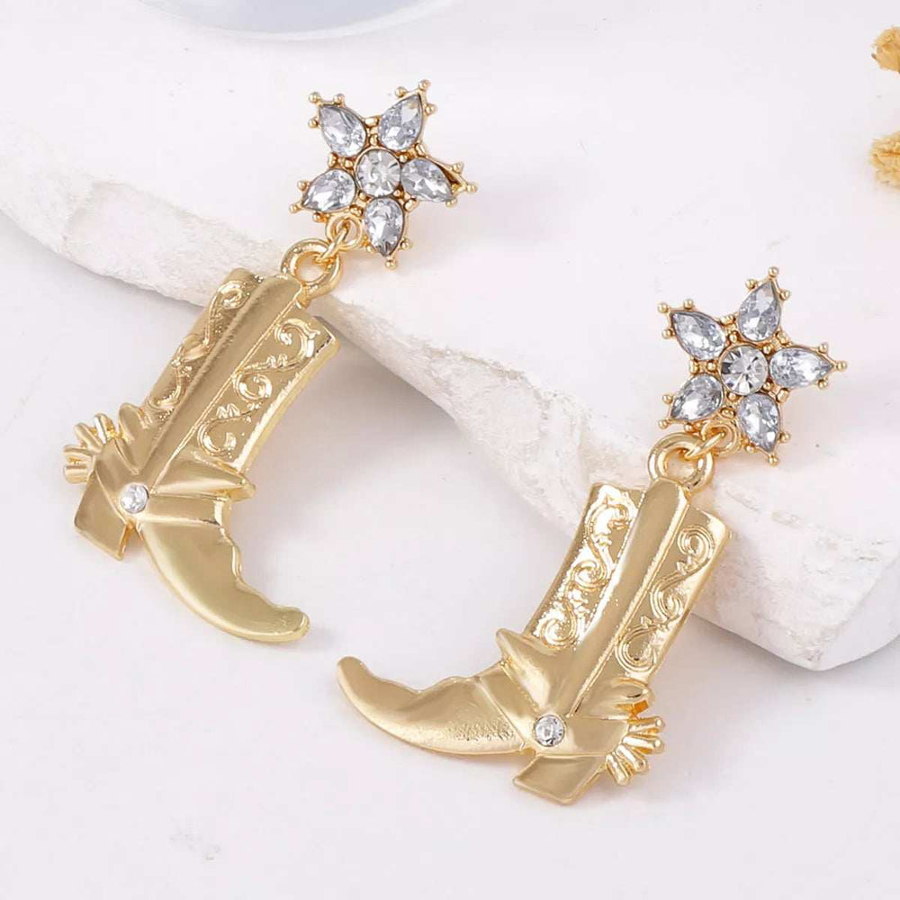 Western Style Boot Dangle Earrings - Trendsi - Flyclothing LLC