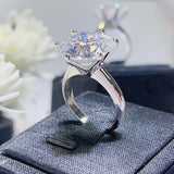 10 Carat Moissanite 925 Sterling Silver Ring - Trendsi - Flyclothing LLC