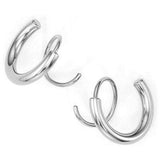 Stainless Steel Spiral Earrings - Trendsi - Flyclothing LLC