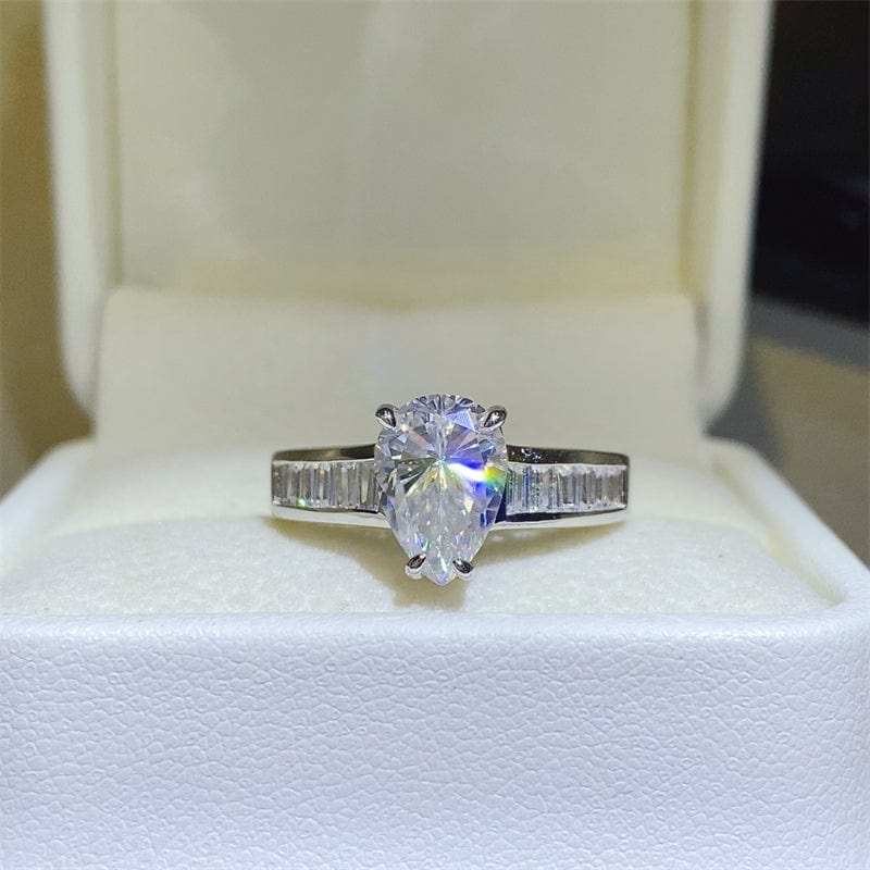 3 Carat Moissanite 925 Sterling Silver Ring - Trendsi - Flyclothing LLC