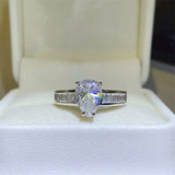 3 Carat Moissanite 925 Sterling Silver Ring - Trendsi - Flyclothing LLC