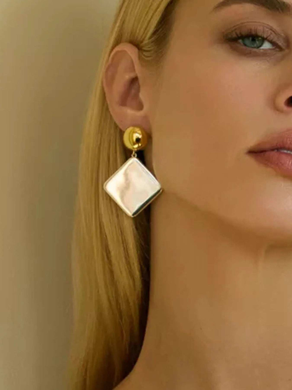 Square Shape Drop Earrings - Trendsi - Flyclothing LLC