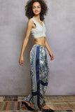 POL Floral Printed Woven Wide Leg Drawstring Pants - Trendsi - Flyclothing LLC