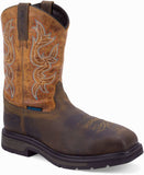 Old West Brown Foot Milled Reddish Brown Crunchy Shaft Men's Work Boots - Old West - Flyclothing LLC