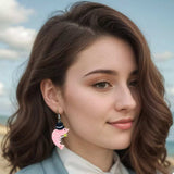 Whimsical Shrimp Earrings with Top Hats - Trendsi - Flyclothing LLC