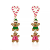 Christmas Gingerbread Drop Earrings - Trendsi - Flyclothing LLC