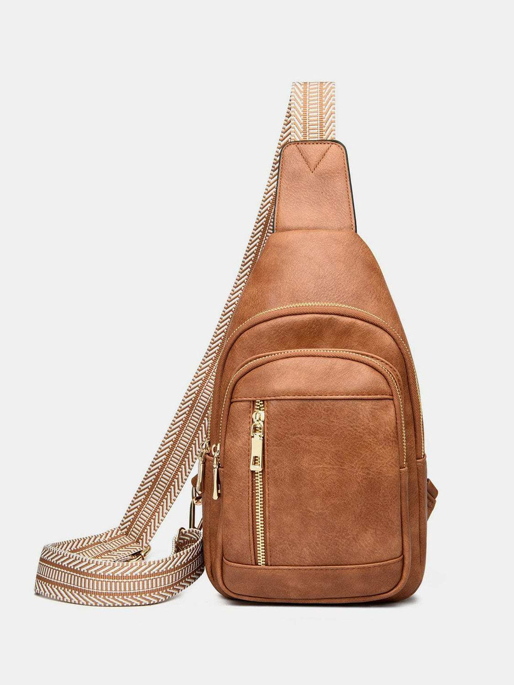 PU Leather Adjustable Strap Crossbody Bag - Trendsi - Flyclothing LLC