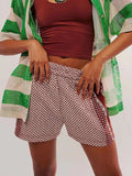 Elastic Waist Shorts - Trendsi - Flyclothing LLC
