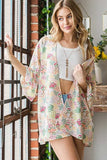 Heimish Full Size Multi Color Floral Open Cardigan Plus Size - Trendsi - Flyclothing LLC
