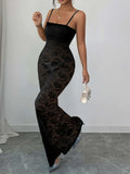 Lace Square Neck Maxi Cami Dress - Trendsi - Flyclothing LLC