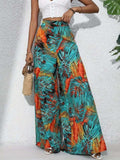 Printed High Waist Wide Leg Pants - Trendsi - Flyclothing LLC