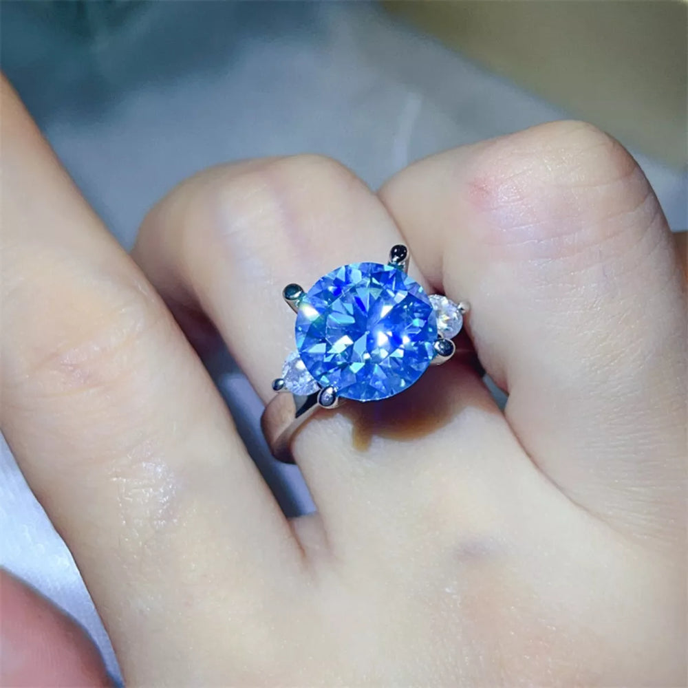 5 Carat Moissanite 925 Sterling Silver Ring - Trendsi - Flyclothing LLC