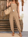 Wide Strap Jumpsuit with Pockets - Trendsi - Flyclothing LLC