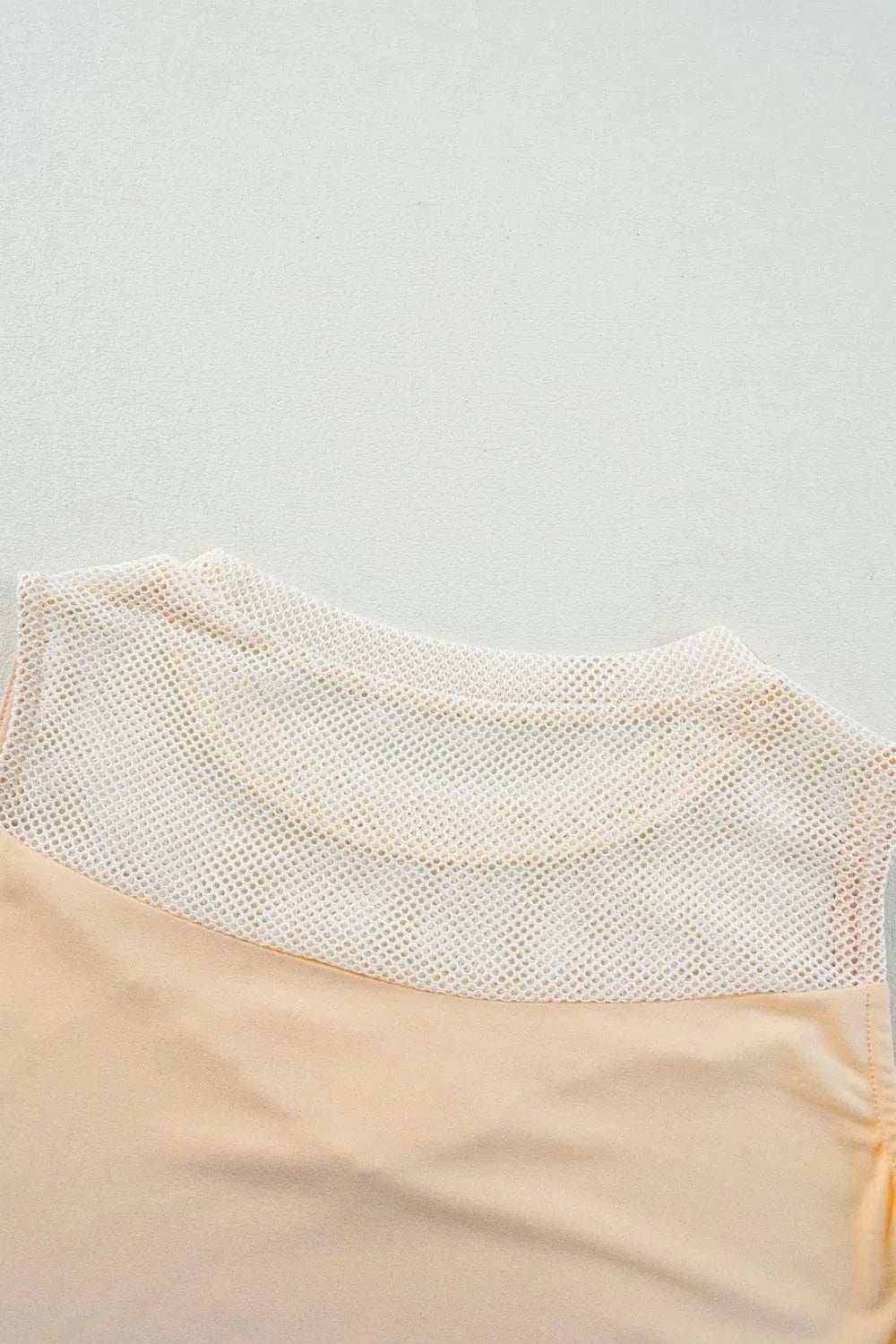 Mesh Patchwork Crew Neck Tank - Trendsi - Flyclothing LLC