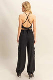 HYFVE Crop Top and Cargo Pants Set - Trendsi - Flyclothing LLC