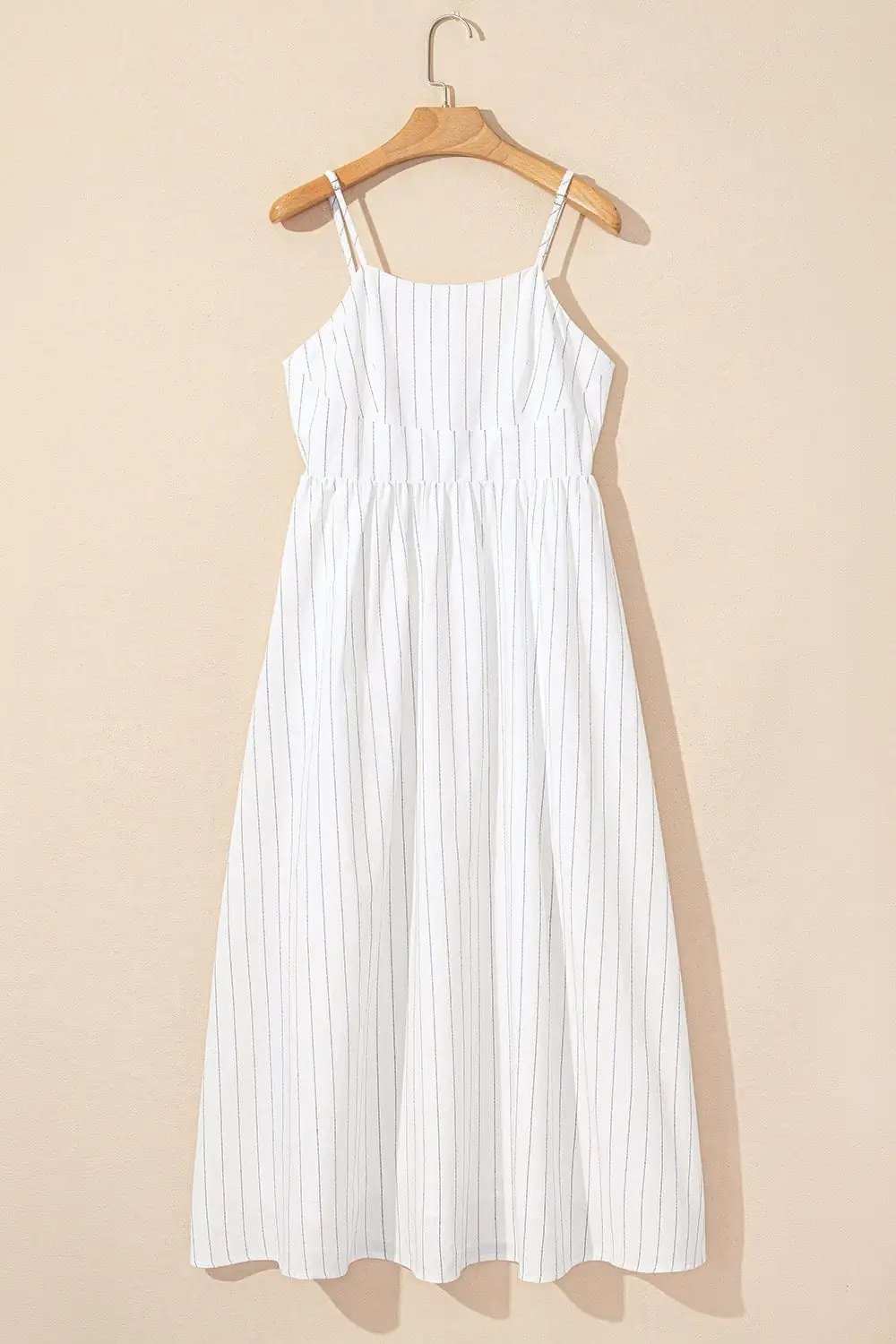 Stripe Square Neck Cami Dress with Pockets - Trendsi - Flyclothing LLC